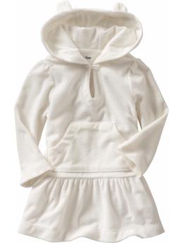 Terry bear hoodie dress