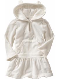 Terry bear hoodie dress