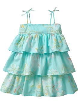 Floral tiered dress
