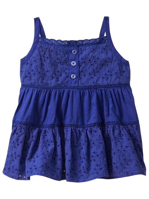 Gap Eyelet tiered tank