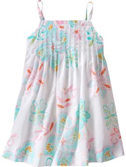 Floral pintuck dress
