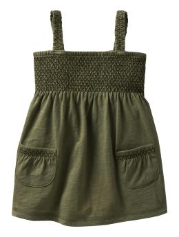Smocked tunic tank