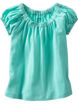 Gathered raglan T