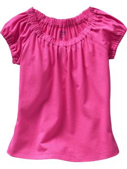 Gathered raglan T