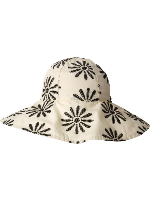 Gap Embroidered flower sun hat