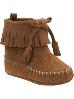 Fringe booties