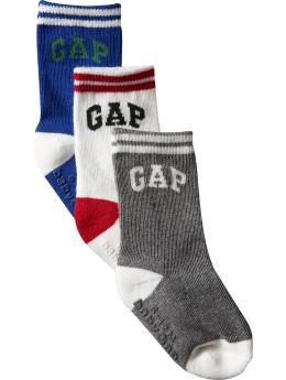 Sporty arch logo socks (3-pack)