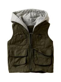 2-in-1 hoodie vest