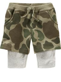 Camo crawler shorts