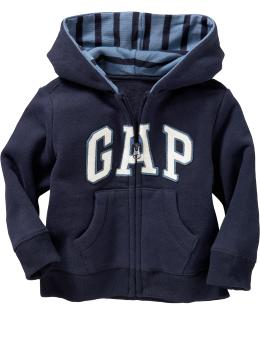 Arch logo zip-up hoodie