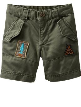 Camp patchwork shorts