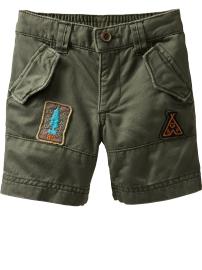 Camp patchwork shorts