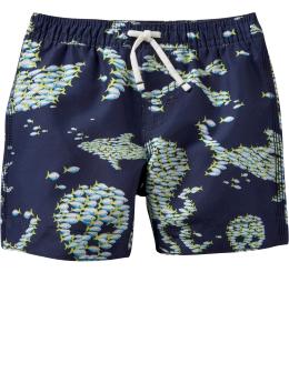 Skull graphic swim trunks