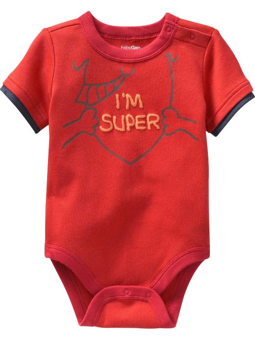 Gap Double Sleeve Graphic Bodysuit
