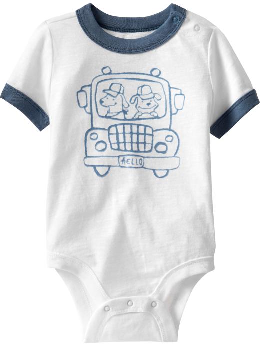 Gap Graphic Ringer Bodysuit