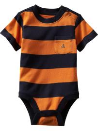 Striped pocket bodysuit