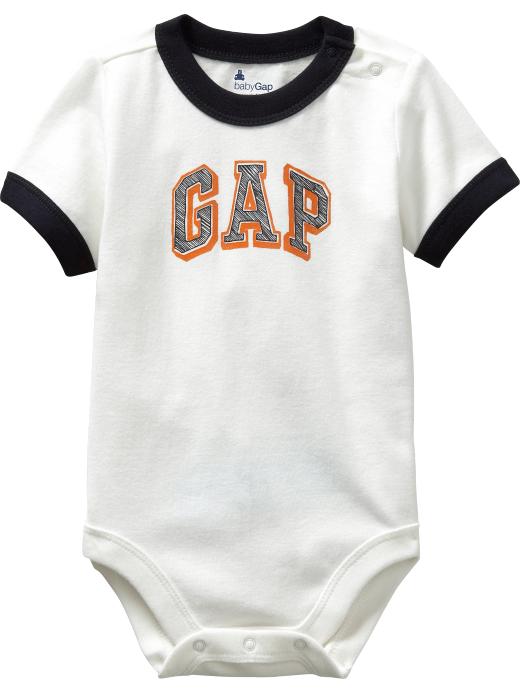 Gap Arch logo ringer bodysuit
