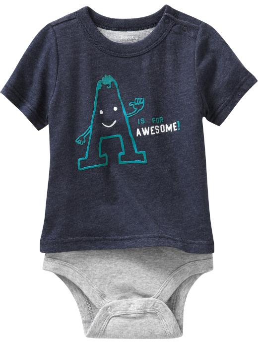 Gap Bright graphic body double bodysuit