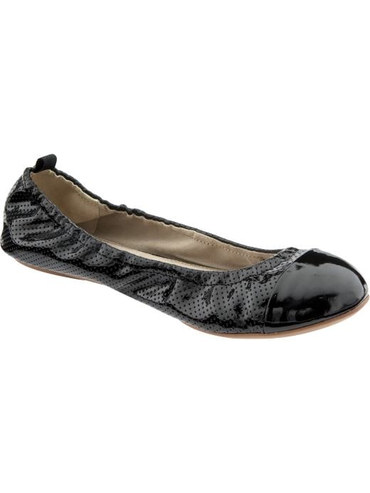 Gap Perforated patent ballet flat