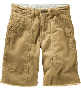 Corduroy carpenter shorts