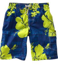 Hibiscus surf swim trunks