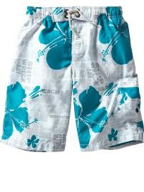 Hibiscus surf swim trunks