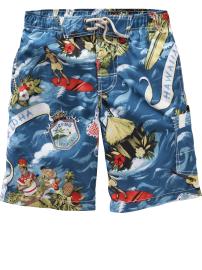 Vintage surf swim trunks