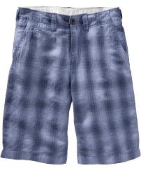 Ombre plaid shorts