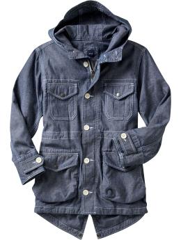 Chambray anorak