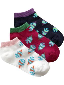 Fish ankle socks (3-pack)