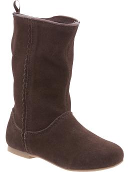 Scallop trim boots