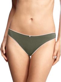 Scalloped-trim thong