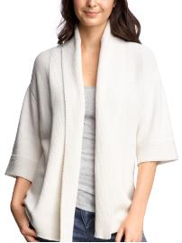 Open-front dolman cardigan