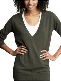 Oversized V-neck sweater