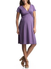 Double-knit wrap dress