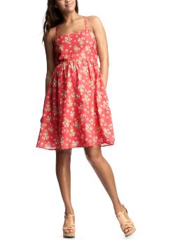 Floral empire tank dress
