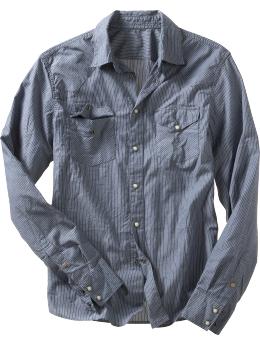 Pinstriped western shirt :  pinstriped shirt button down shirt shirt western shirt