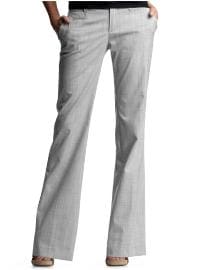 Hip slung slim flare pants