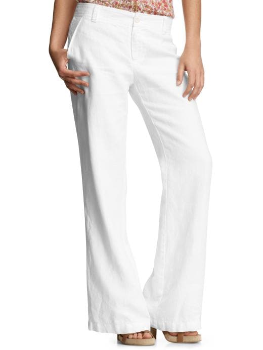Gap White Linen Pants