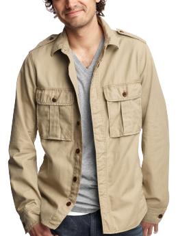 Military shirt jacket