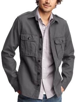 Military shirt jacket