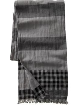 Jacquard striped scarf :  mens scarf scarf striped scarf