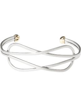 Intersecting teardrop bracelet