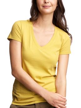 Jersey V-neck T