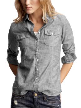 Charcoal chambray shirt
