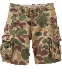 Ripstop camo cargo shorts