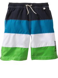 Colorblock swim trunks