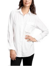 Boyfriend single-pocket shirt