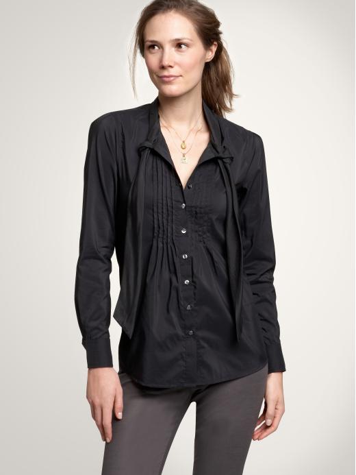 Gap Tie-neck Blouse Womens Long-sleeved Shirts Size 0 2 4 6 8 10 12 14 16 18 20
