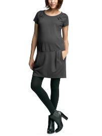 Drop-waist ponte dress
